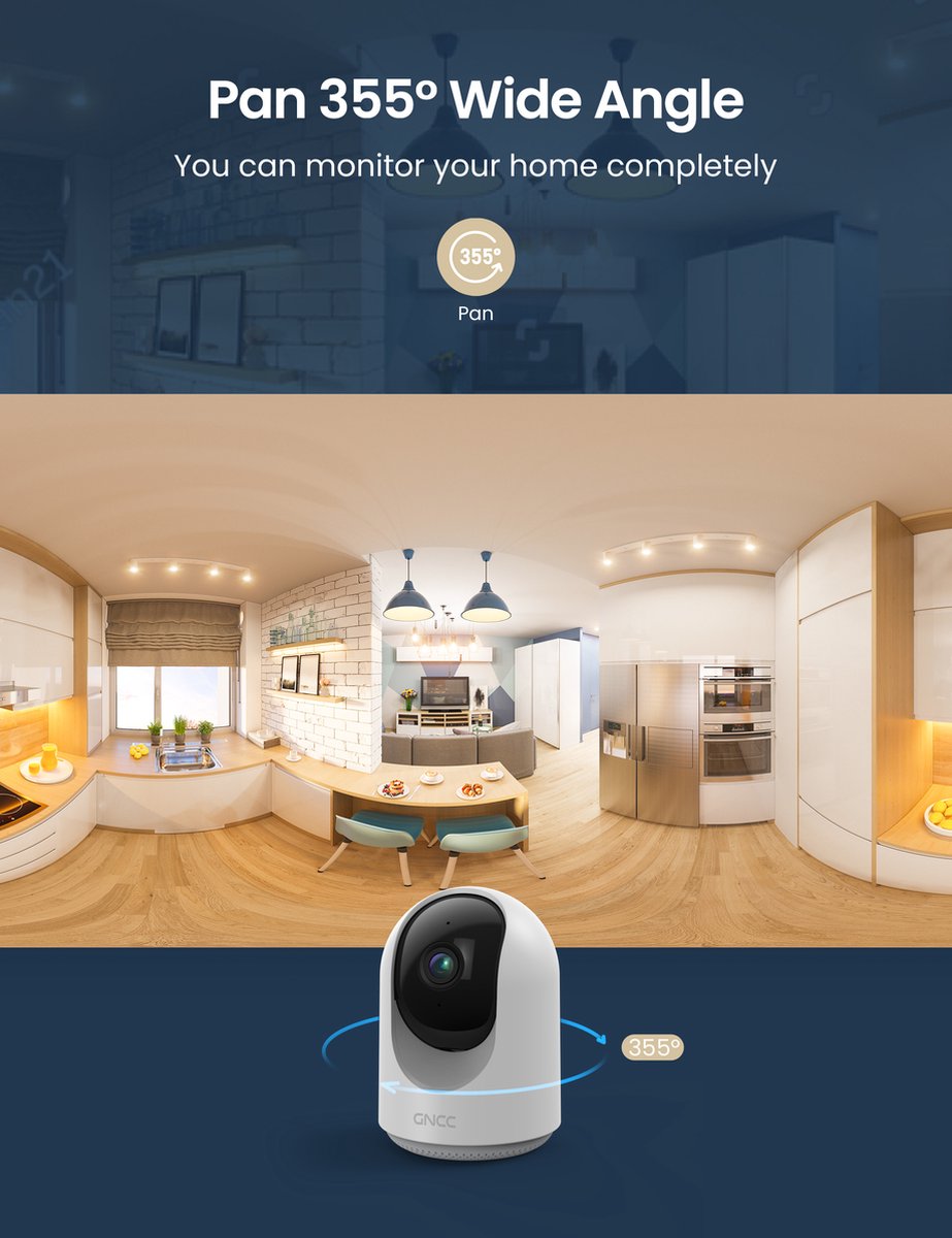 GNCC P1 Wifi-videobabyfoon met App-bediening — foto 6