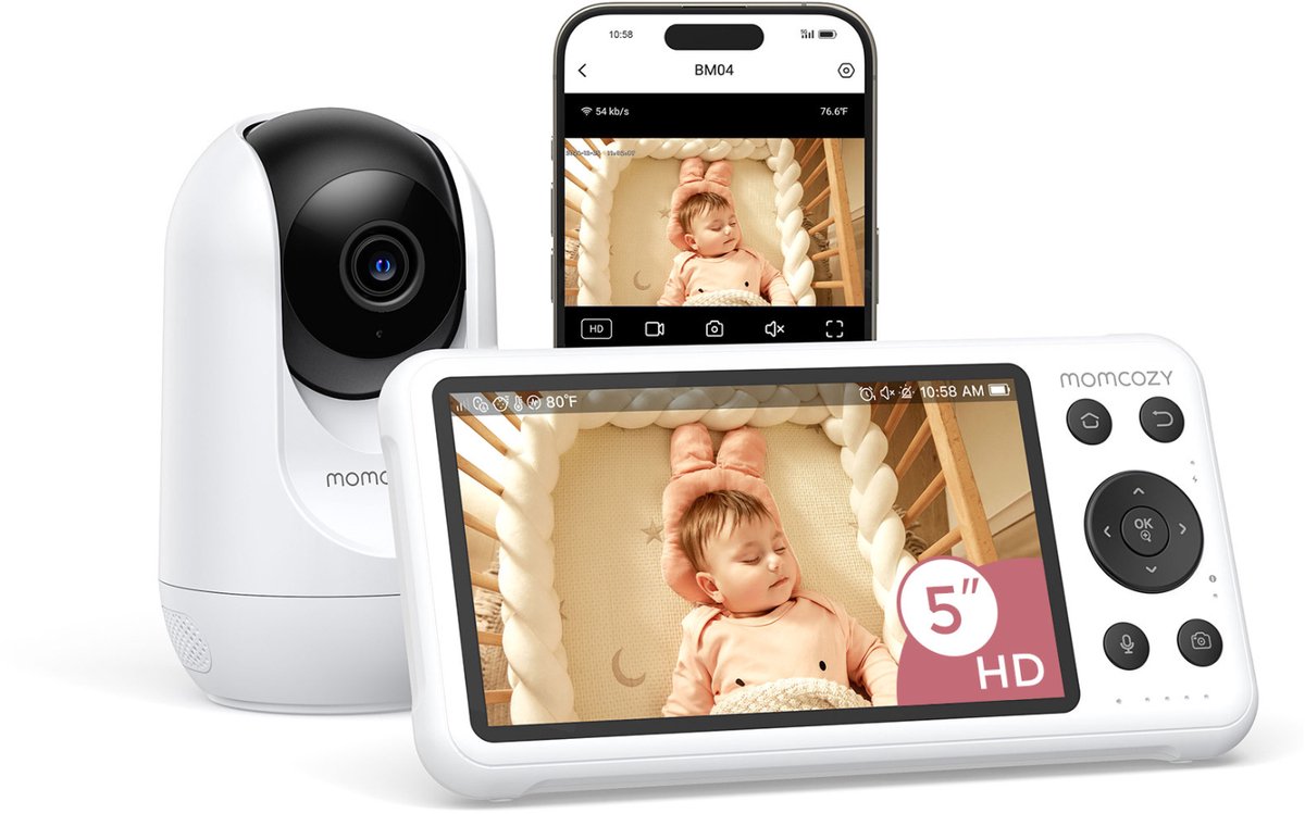 Momcozy BM04 Videobabyfoon met App