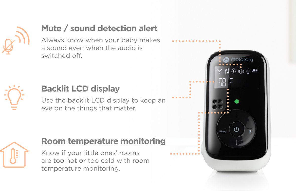 Motorola PIP11 Audiobabyfoon: Betrouwbaar & Eenvoudig — foto 5