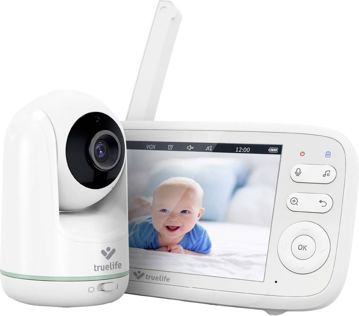TrueLife R5 Videobabyfoon met 360° Camera & 5 inch Scherm